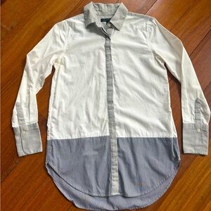 Banana Republic Long White Shirt, Size XS